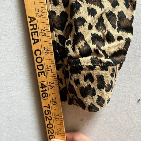 Zara Leopard pull on trouser joggers Sz M - Picture 9 of 11